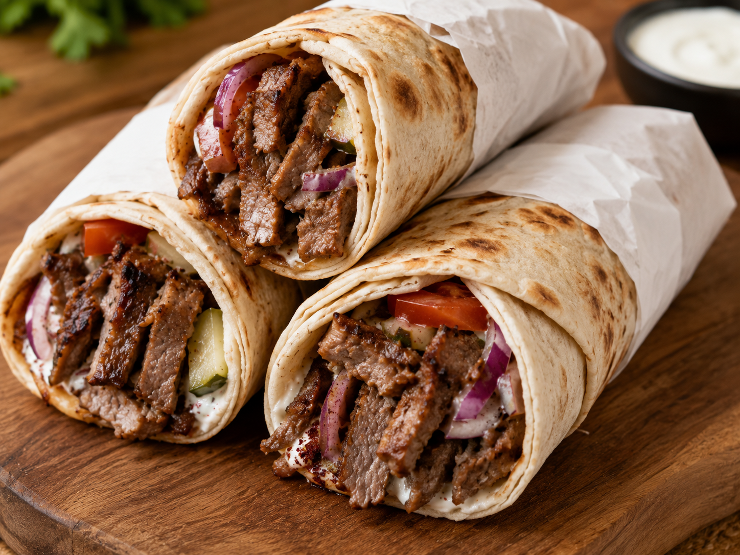 Meat Shawarma Rolls